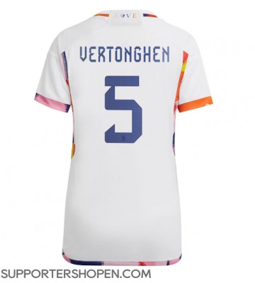 Belgien Jan Vertonghen #5 Borta Matchtröja Dam VM 2022 Kortärmad